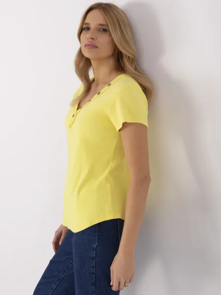 Blouse-DHJ-BZ-25168.00-yellow