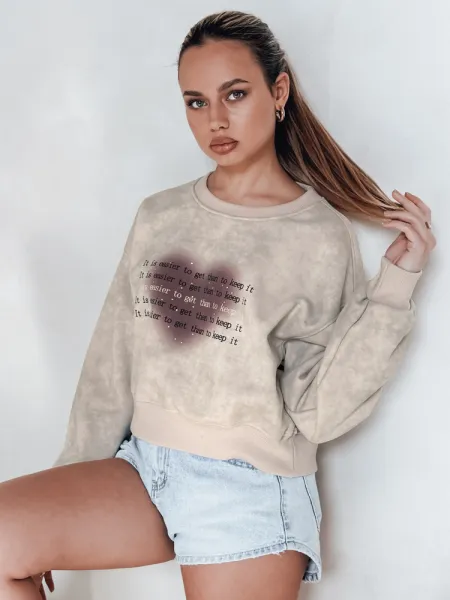 Dámska oversize mikina tie-dye srdce