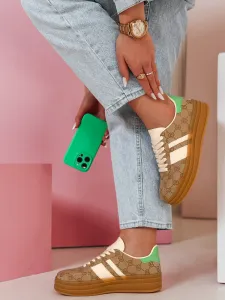 Dámske sneakersy MOTIONA khaki