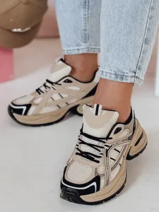 Dámske sneakersy MODERMAX khaki