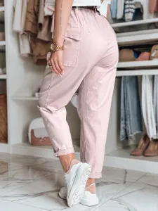Ružové dámske baggy nohavice GOTRENDI