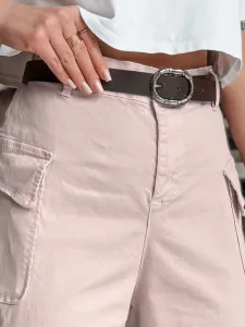 Ružové dámske baggy nohavice GOTRENDI