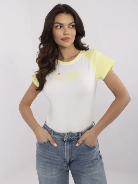 T-shirt-NM-TS-V7939.50-white-yellow