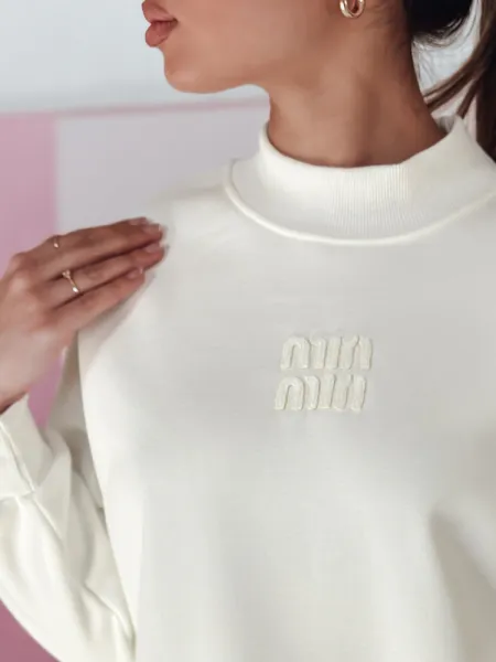 Dámska oversize mikina LOVASON ecru