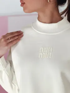 Dámska oversize mikina LOVASON ecru