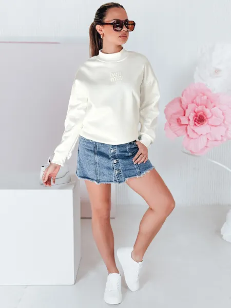 Dámska oversize mikina LOVASON ecru