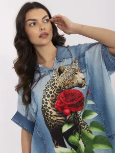 Rifľová košeľa s leopardím motívom