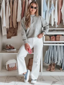 Dámska oversize mikina LOVASON šedá