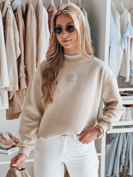 Dámska oversize mikina s nášivkou LOVASON