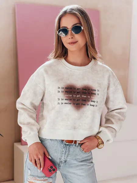 Dámska oversize mikina tie-dye srdce DESSER