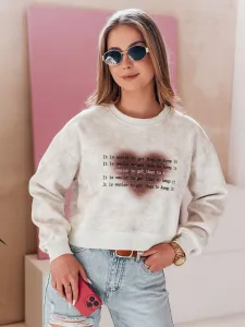 Dámska oversize mikina tie-dye srdce DESSER