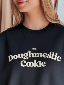 Dámska oversize mikina s potlačou COOKIES