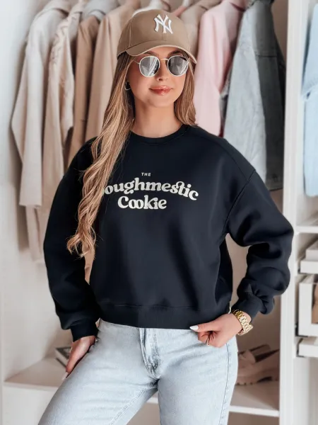 Dámska oversize mikina s potlačou COOKIES