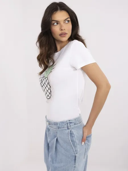 T-shirt-NM-TS-R61673.01P-ecru