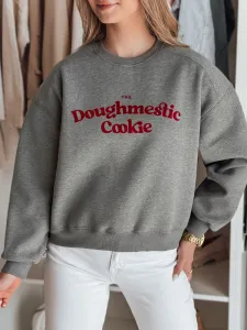 Dámska oversize mikina s potlačou COOKIES