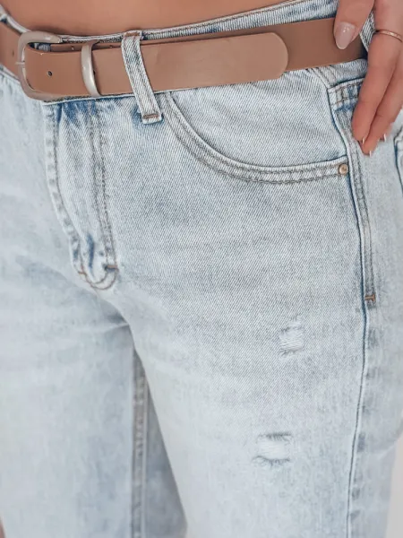 Dámske slim fit džínsy s opaskom SLIMLEN