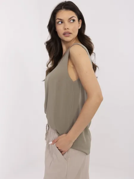 Blouse-D73761M11218A-khaki