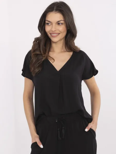 Blouse-D73761M11171B-black