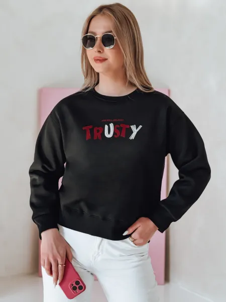 Dámska oversize mikina s nápisom TRUSTY