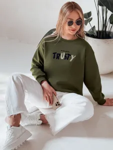 Dámska oversize mikina s nápisom TRUSTY