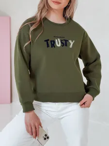 Dámska oversize mikina s nápisom TRUSTY