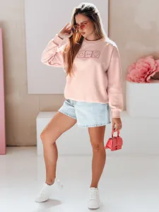 Dámska oversize mikina EASYJOY ružová