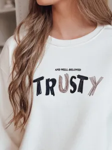 Dámska oversize mikina s nápisom TRUSTY