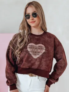 Dámska oversize mikina tie-dye srdce DESSER