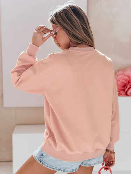 Dámska oversize mikina srdiečka PINKNOTE