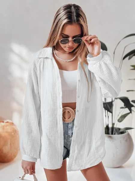 Dámska oversize mušelínová blúzka MUSLINEA