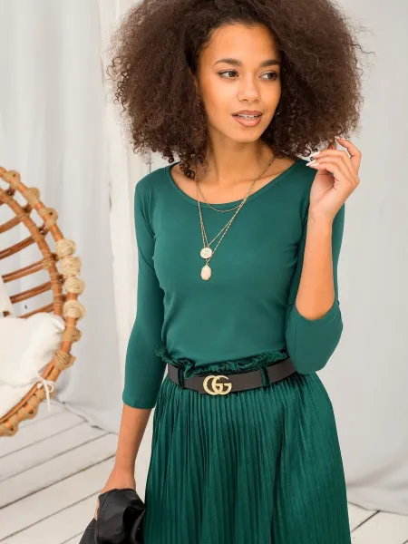 Blouse-RV-BZ-4690.68-dark green
