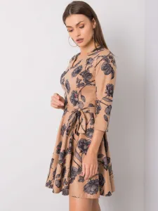 Dress-LK-SK-508307.46P-dark beige