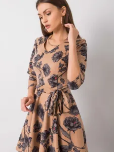 Dress-LK-SK-508307.46P-dark beige
