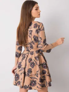 Dress-LK-SK-508307.46P-dark beige