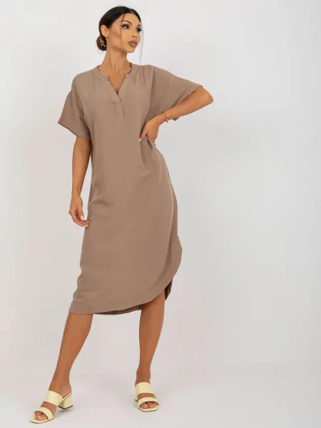 Dress-TW-SK-BE-AZ101.40P-dark beige