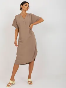 Dress-TW-SK-BE-AZ101.40P-dark beige
