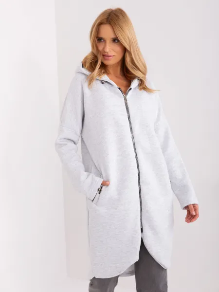 Factory Dámska dlhá mikina na zips s kapucňou Farba: Mocca, Veľkosť: S/M