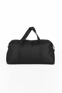 59458 Dewberry Unisex Front Pocket Long Strap Sports Bag-BLACK