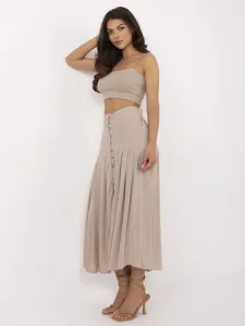 Skirt-D73761M50187B-dark beige