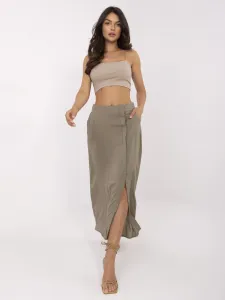Skirt-D73761M50222A-khaki