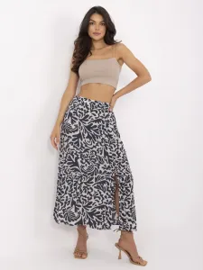 Skirt-D73771M50222B-navy blue