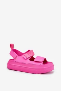Boto Dámske Sandále Na Platforme S Pásikmi Fuksia Nitepira