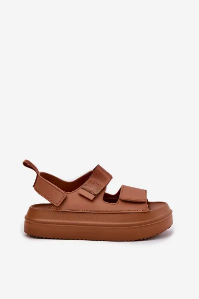Boto Dámske sandále na platforme so suchým zipsom Camel Nitepira