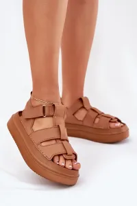 Boto Dámske Sandále Na Platforme Camel Nitavelia