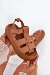 Boto Dámske Sandále Na Platforme Camel Nitavelia