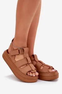 Boto Dámske Sandále Na Platforme Camel Nitavelia