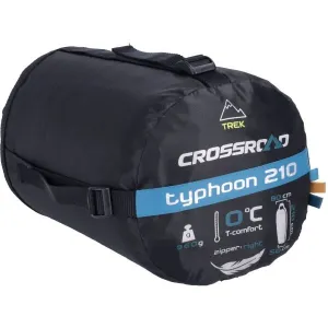 Crossroad TYPHOON 210 Páperový spacák, modrá, veľkosť 210 cm - ľavy zips
