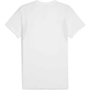 Puma TEAMEVOSTRIPE TEE Pánske tričko, biela, veľkosť