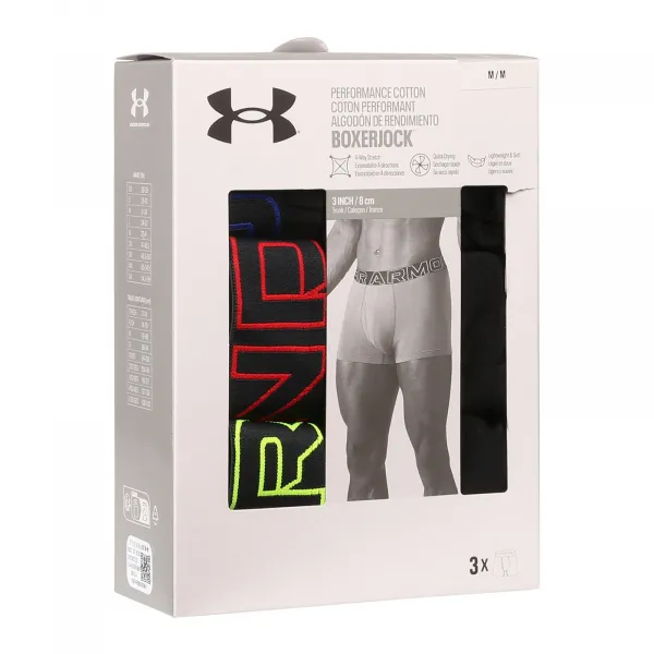 3PACK pánske boxerky Under Armour čierne (1383891 004) S, trenky