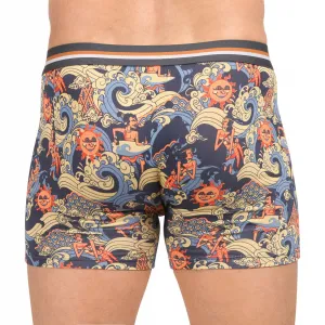 Pánske boxerky 69SLAM fit bamboo ANCIENT WAVES GILBERT (MPBANW-BB) M, trenky